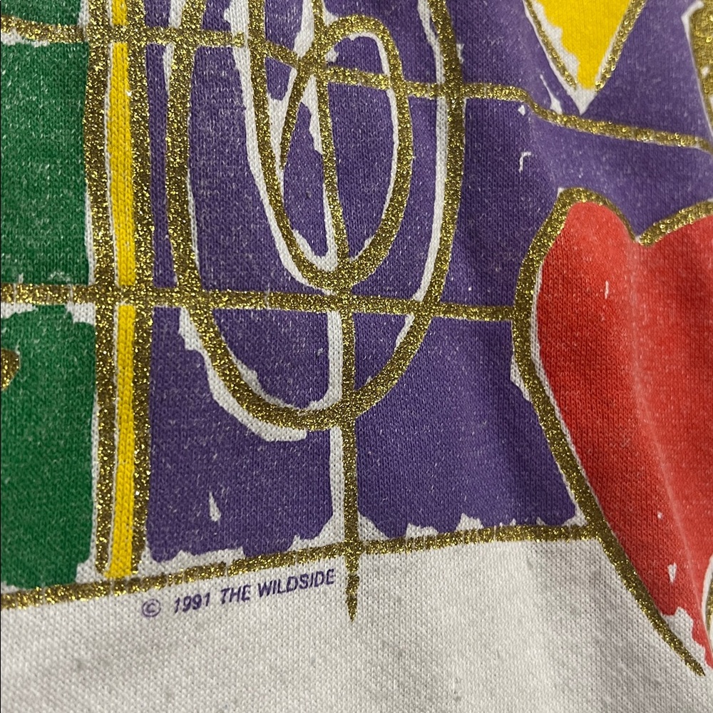 Vintage 90s Jesus musical notes pullover - Picture 2 of 3